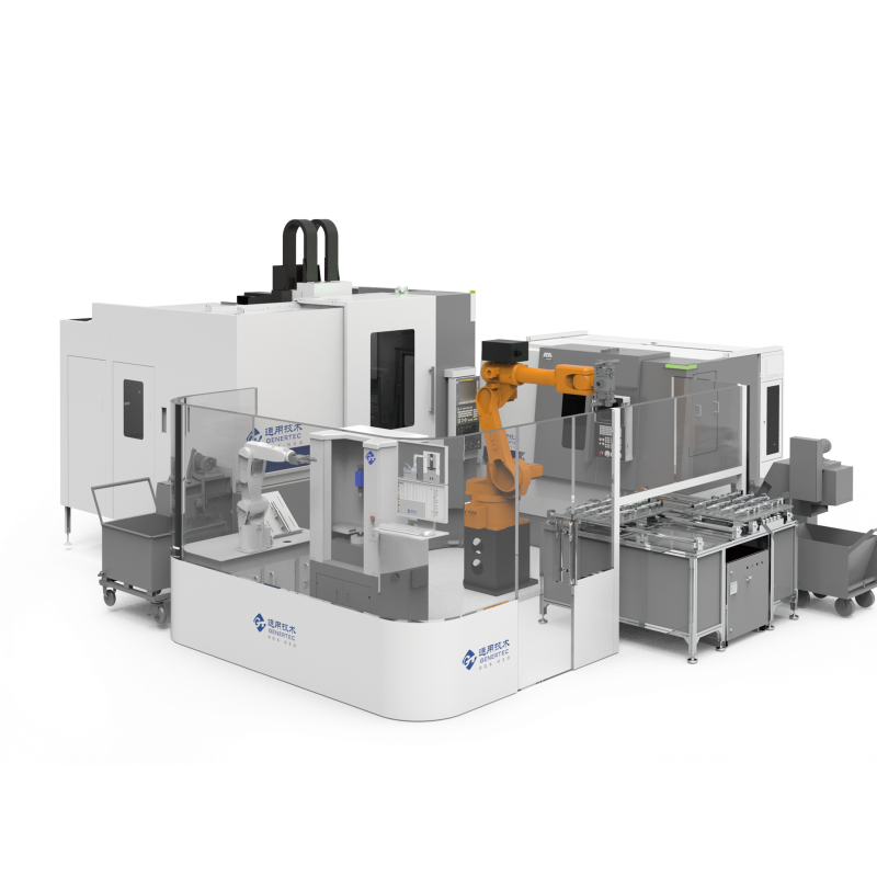 新能源电机轴自动化加工检测单元
