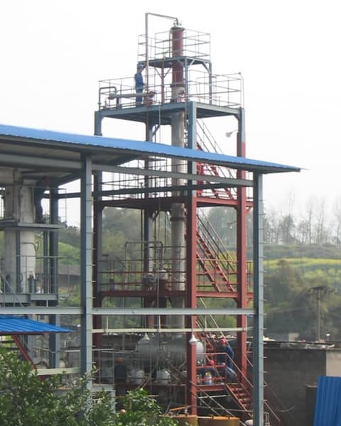 内回流热敏精馏塔