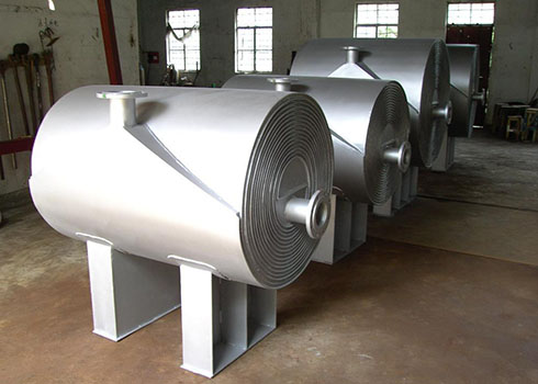 卧式螺旋板换热器