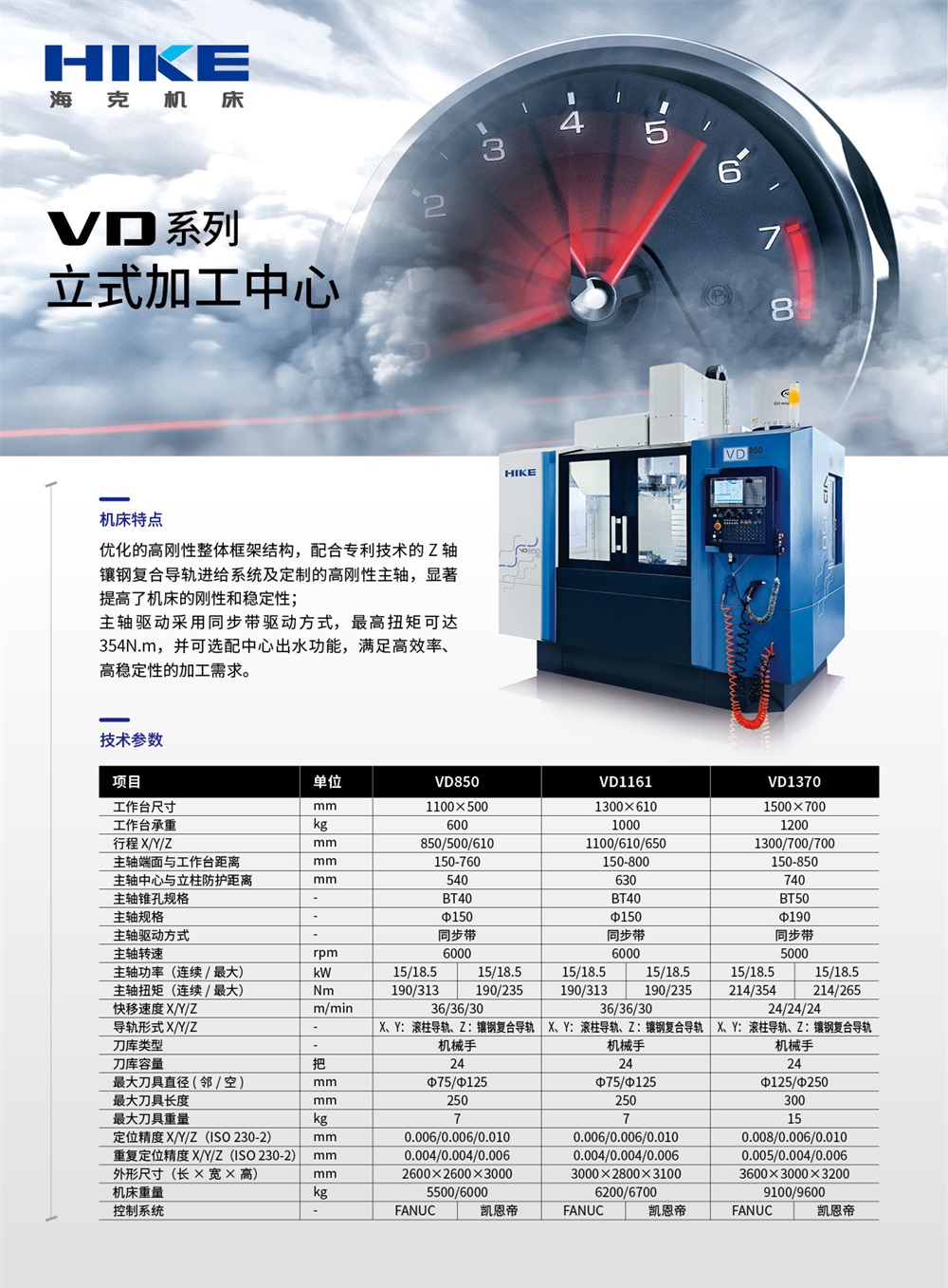 VD系列立式加工中心