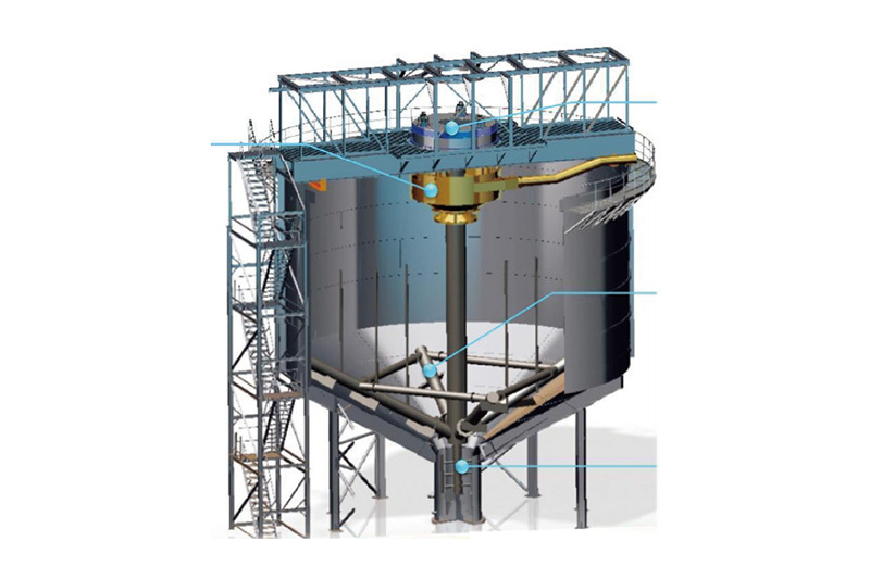 NZY Hydraulic Central Drive Deep Cone Thickener